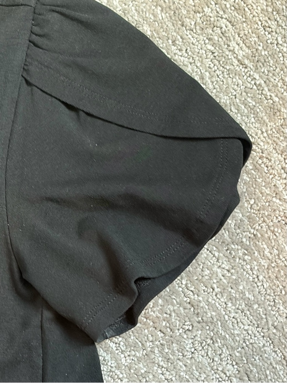 LOFT Black Tulip Sleeve A-line Dress Sz Petite XS - Picture 8 of 9